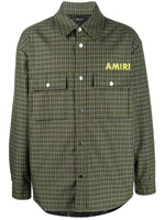Logo-Print Shirt Jacket