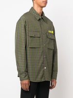 Logo-Print Shirt Jacket