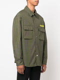 Logo-Print Shirt Jacket