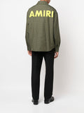 Logo-Print Shirt Jacket