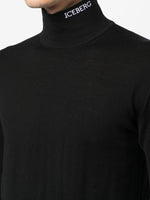 Logo-Embroidered Mock-Neck Jumper