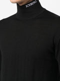 Logo-Embroidered Mock-Neck Jumper