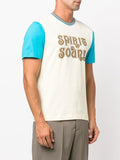 Slogan-Print Raglan-Sleeve T-Shirt