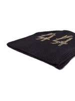 Logo-Print Ribbed-Knit Beanie