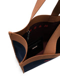 Logo-Print Contrast-Trim Tote