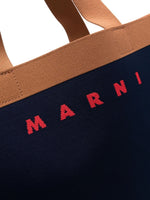 Logo-Print Contrast-Trim Tote
