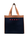Logo-Print Contrast-Trim Tote