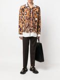 Leopard-Print Button-Up Shirt