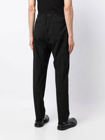 Belted Tapered-Leg Trousers
