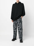 Abstract-Print Straight-Leg Trousers