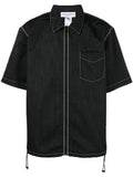 Zip-Up Short-Sleeve Shirt