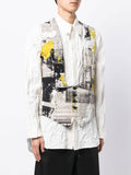 Newspaper-Print Waistcoat