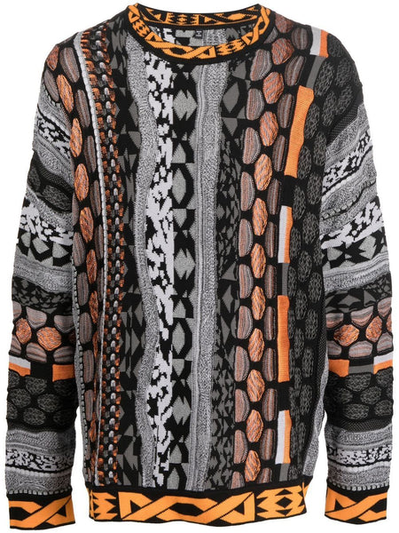 Patterned Intarsia-Knit Jumper