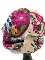 Flower Power Embroidered Head