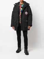 Logo-Patch Hooded Down Jacket