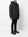 Logo-Patch Hooded Down Jacket