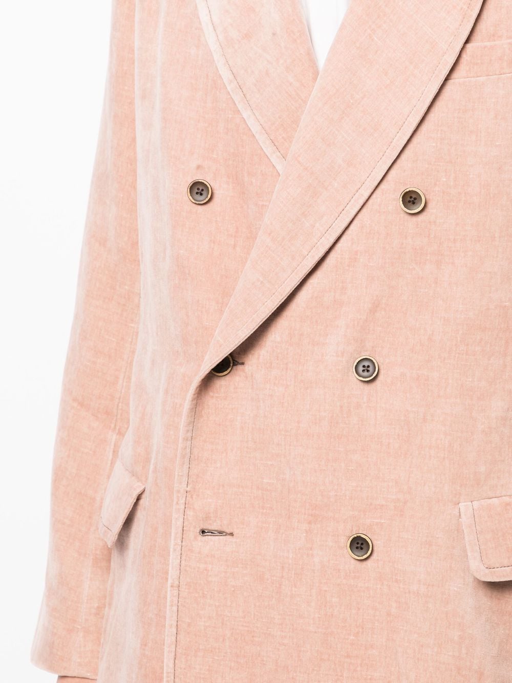 Double-Breasted Velvet Blazer
