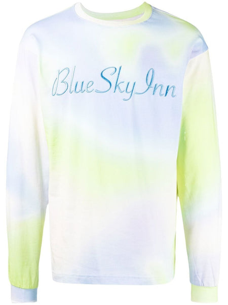Tie-Dye Embroidered-Logo T-Shirt
