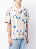 Photograph-Print Short-Sleeved Shirt