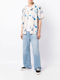 Photograph-Print Short-Sleeved Shirt