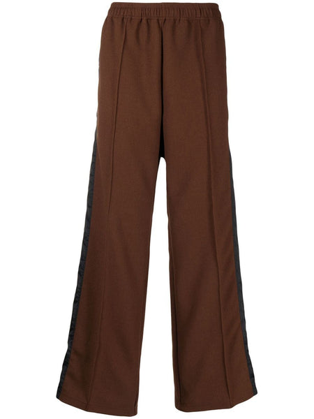 Side-Stripe Straight-Leg Trousers