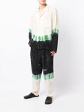 Tie-Dye Print Straight-Leg Trousers