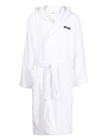 Logo-Tape Cotton Bathrobe
