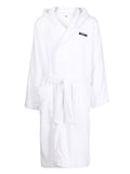 Logo-Tape Cotton Bathrobe
