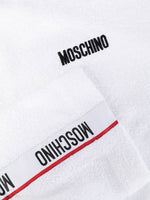 Logo-Tape Cotton Bathrobe