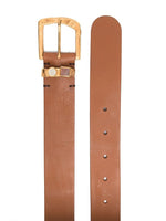 Embellished-Detail Leather Belt