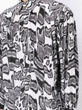 Abstract-Pattern Long-Sleeve Shirt