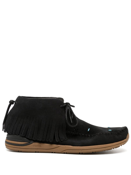 Fringed Suede Loafers