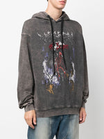 Graphic Print Cotton Hoodie