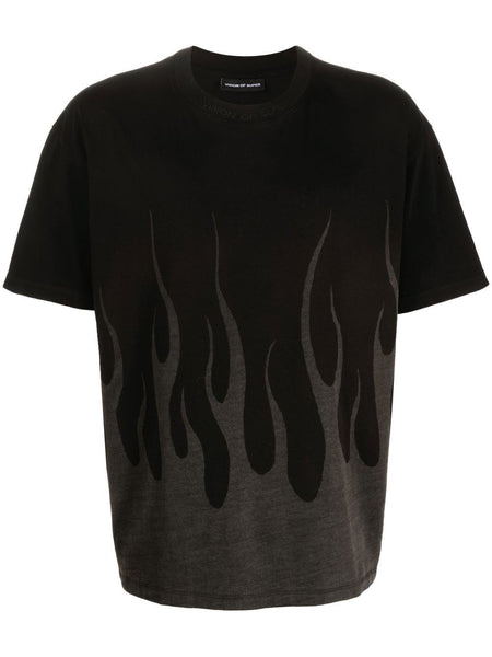 Flame-Print T-Shirt