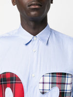 Check-Pattern Numbered Shirt