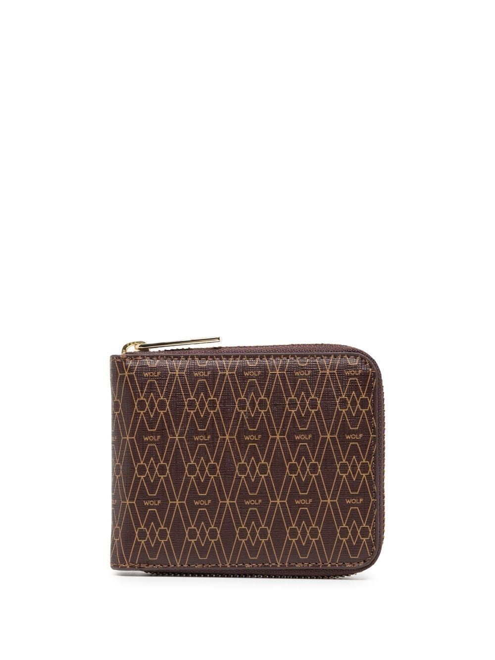 Logo-Print Zip-Around Wallet