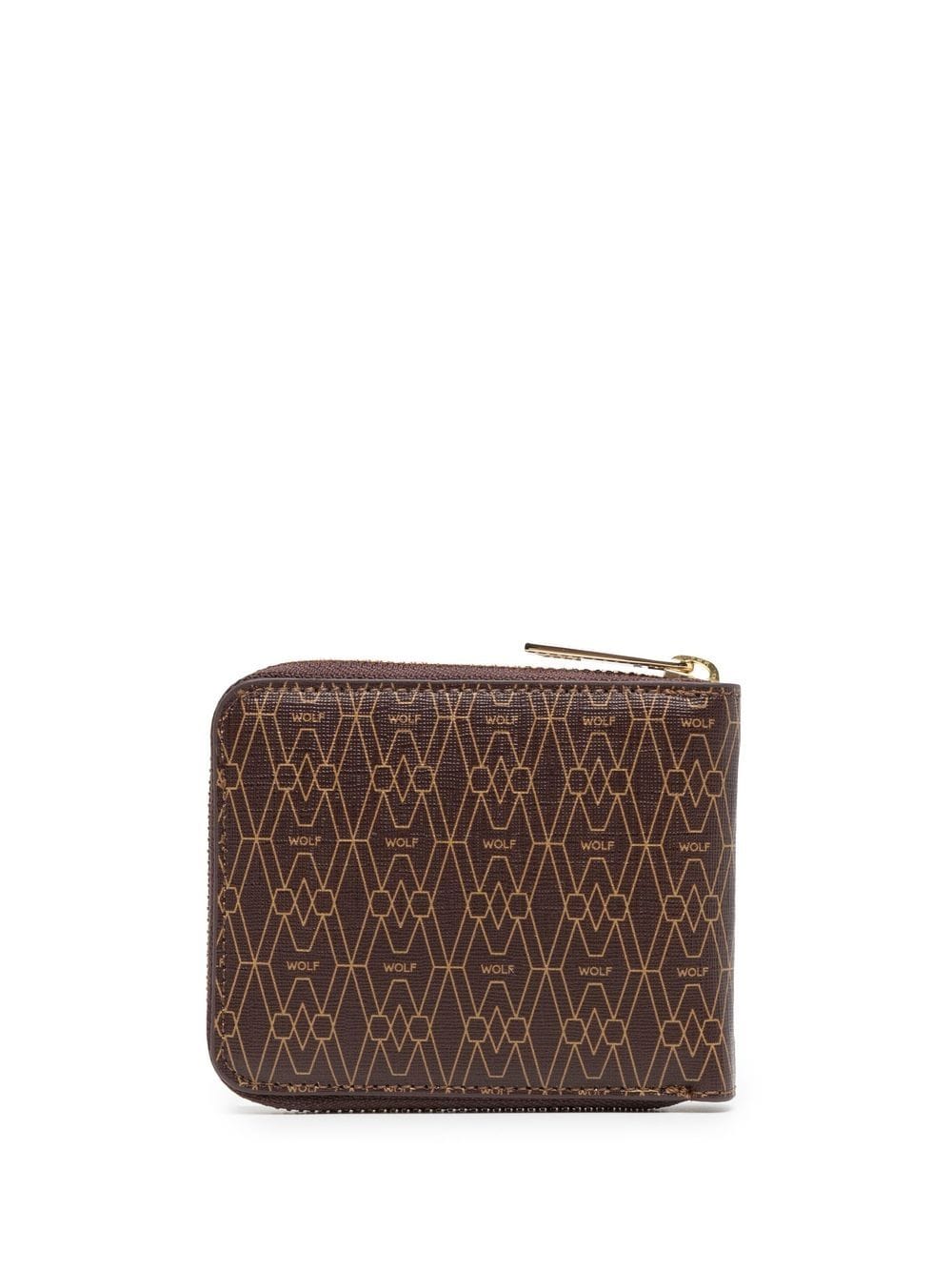 Logo-Print Zip-Around Wallet