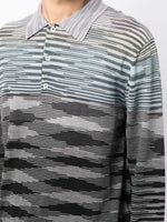 Gradient-Effect Polo Shirt