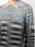 Gradient-Effect Polo Shirt