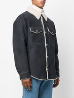 Oversize Shearling Shirt Jacket