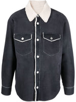 Oversize Shearling Shirt Jacket