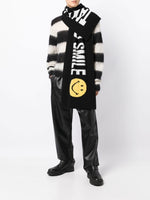 Graphic-Print Knit Scarf
