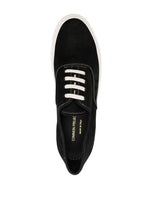 Four Hole Low-Top Leather Sneakers