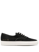 Four Hole Low-Top Leather Sneakers