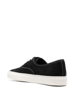 Four Hole Low-Top Leather Sneakers