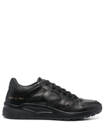Track Technical Leather Low-Top Sneakers