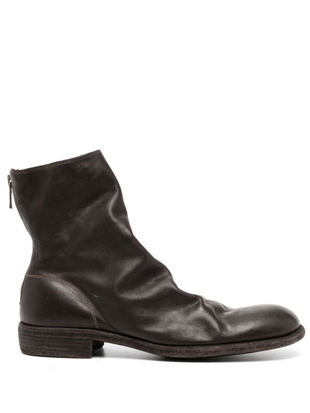 Rear Zip-Fastening Ankle Boots