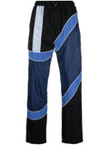 Colour-Block Stripe-Detail Trousers