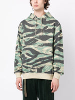 Camouflage-Print Cotton Hoodie