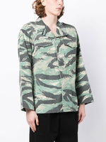 Camouflage-Print Long-Sleeve Shirt